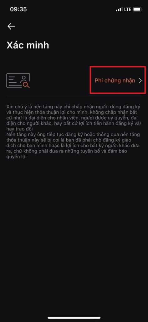 Hướng dẫn Xác minh tài khoản KYC Snapex
