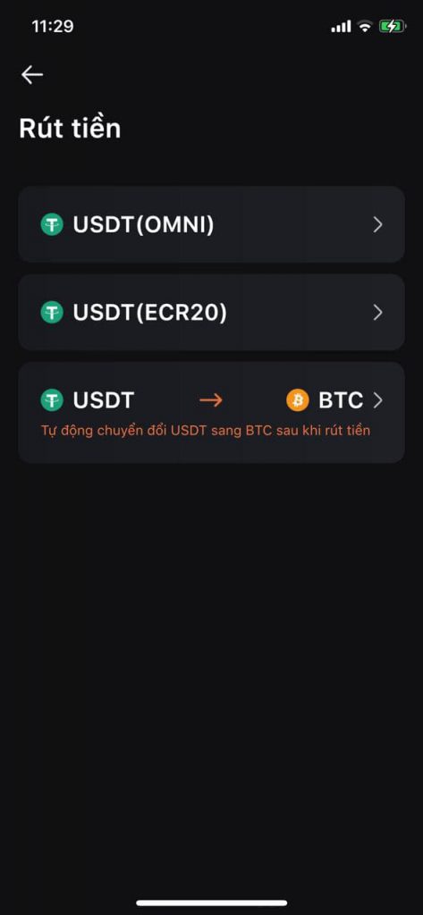 Hướng dẫn rút tiền trên Snapex