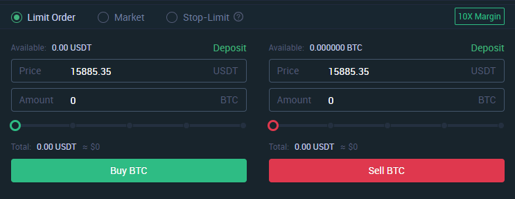 Hướng dẫn sử dụng giao diện trading trên sàn MXC