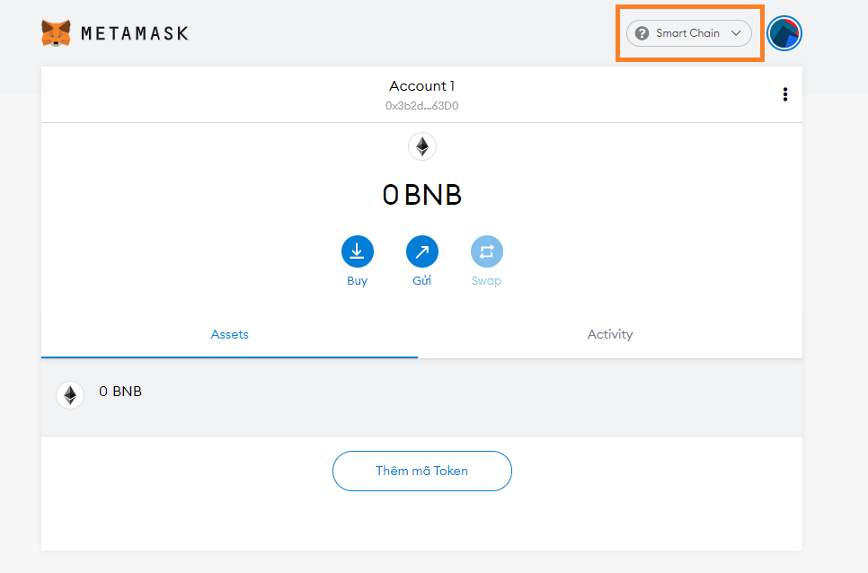 Hướng dẫn kết nối Binance Smartchain để lưu trữ Token