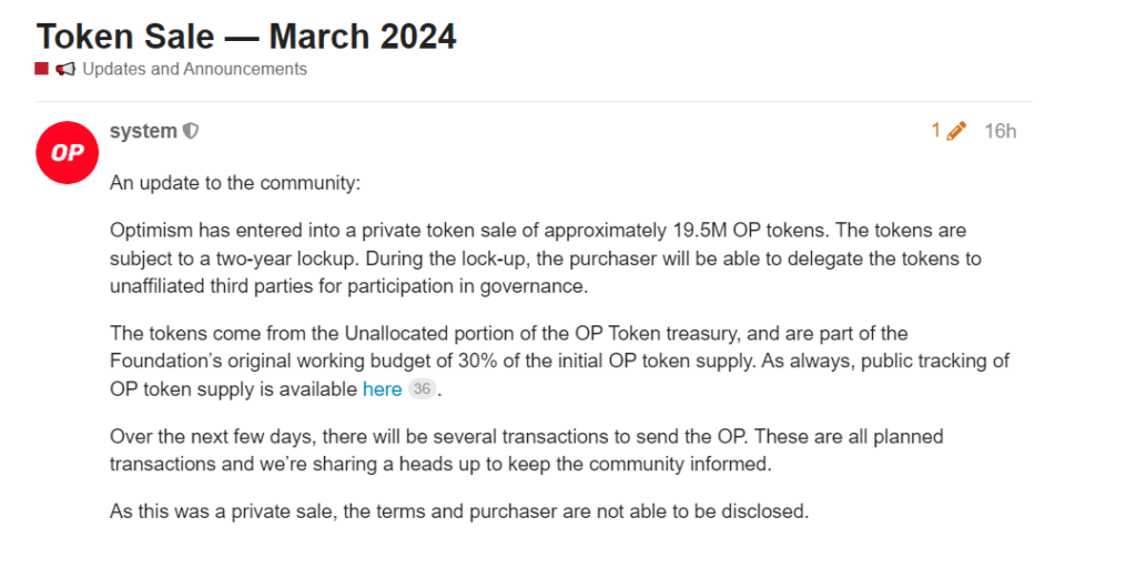 Optimism Foundation bán private token OP trị giá 89 triệu USD 4 image 14