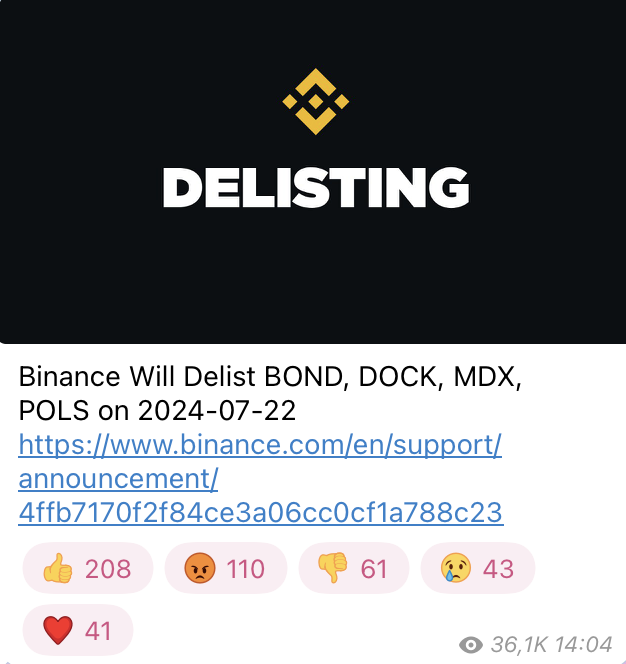 Giá 4 Altcoin này giảm mạnh sau thông báo huỷ niêm yết của Binance 4 image 27