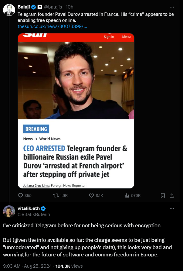 Người sáng lập Telegram Pavel Durov bị bắt – những thông tin cập nhật 9 image 106
