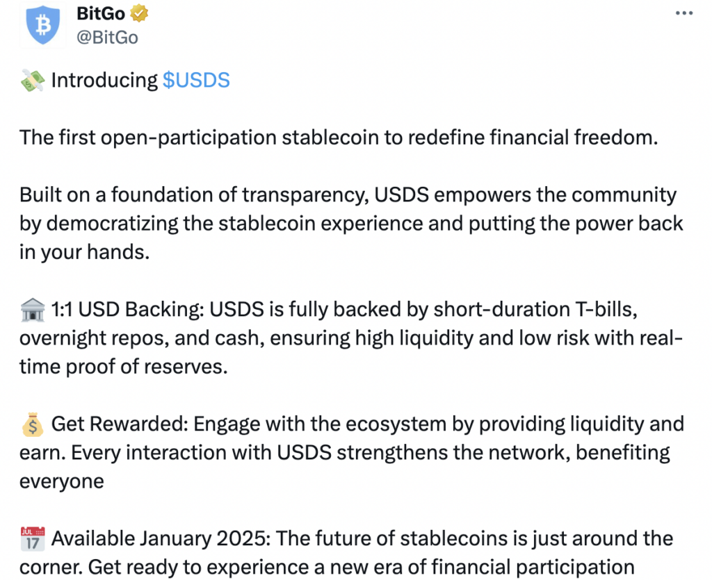 Bitgo gia nhập thị trường stablecoin với đồng USDS 4 image 63