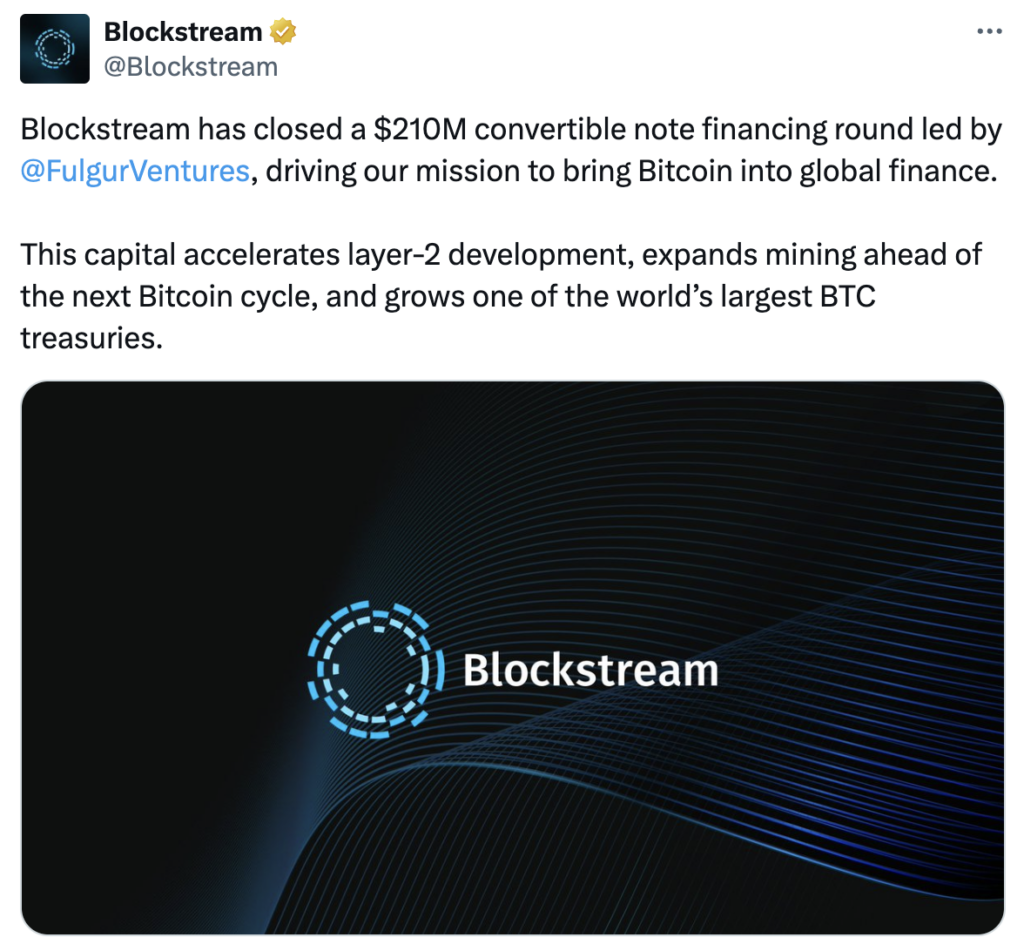 Blockstream huy động 210 triệu USD để phát triển Layer 2 và mua thêm Bitcoin 4 image 57